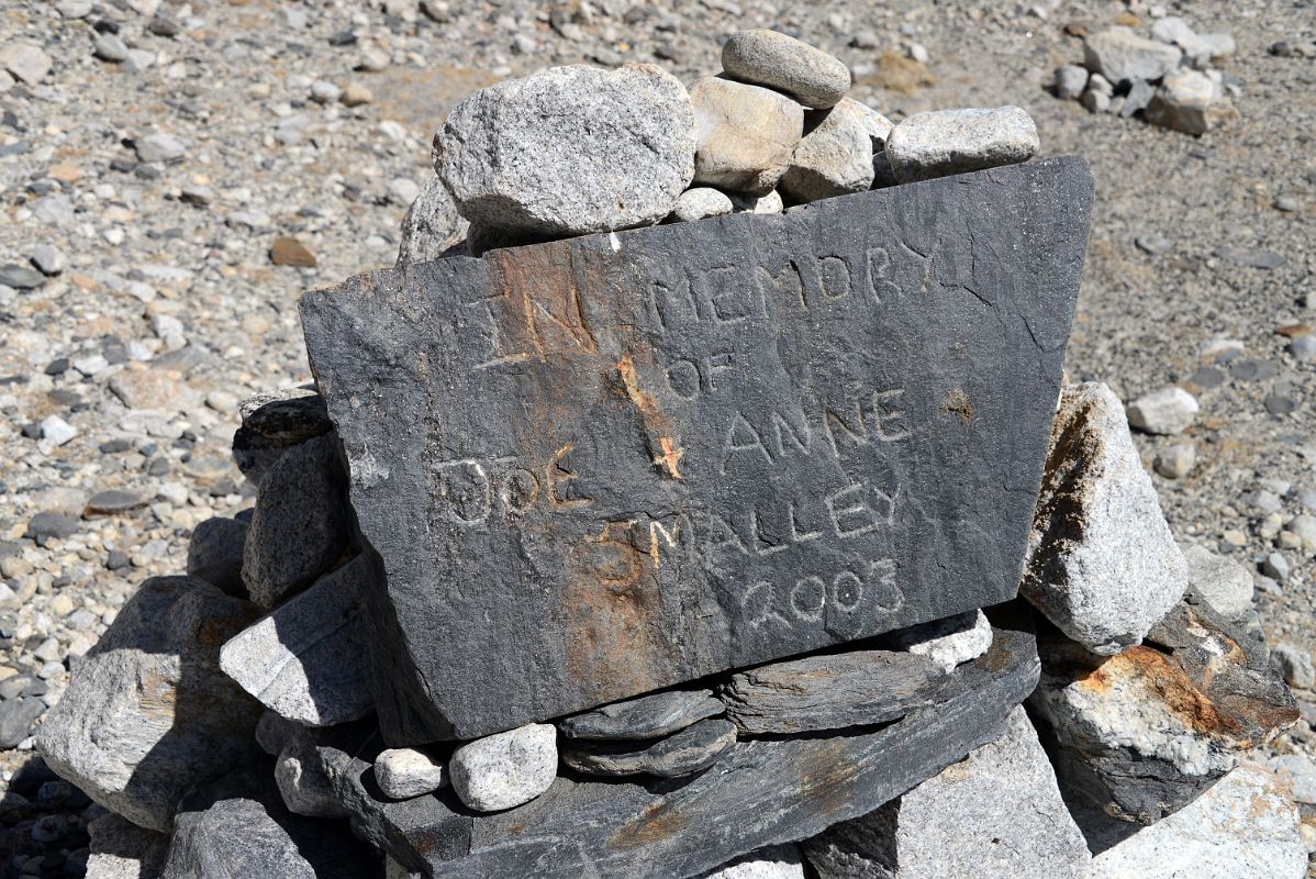 52 In Memory Of Joe And Anne Smalley 2003 Memorial At Hill Next To Mount Everest North Face Base Camp